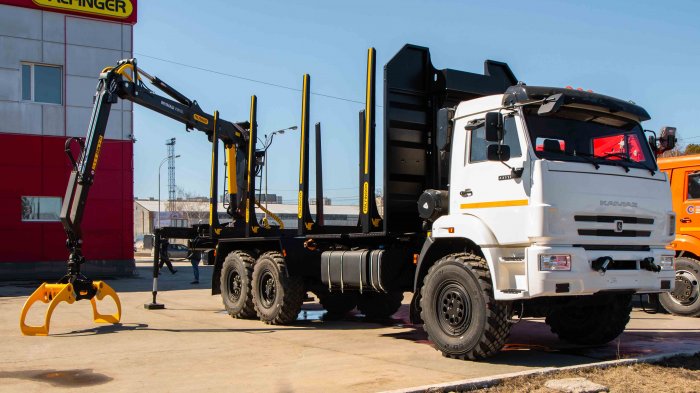 Сортиментовоз КамАЗ 43118 с гидроманипулятором VM10L74 Сортиментовоз КамАЗ 43118 с гидроманипулятором VM10L74