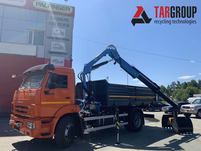 Самосвал КамАЗ 43253 с КМУ ИНМАН ИМ-77 Самосвал КамАЗ 43253 с КМУ ИНМАН ИМ-77